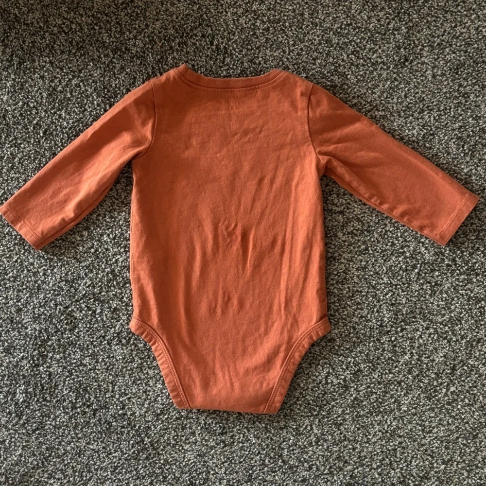Carter's Rust Long Sleeve Bodysuit Onsie Nana’s Grandma House Love 9mo